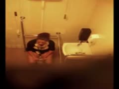 Anal washing by a girl